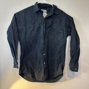 Rode Walker XL Western Button-Down Shirt Mens Black